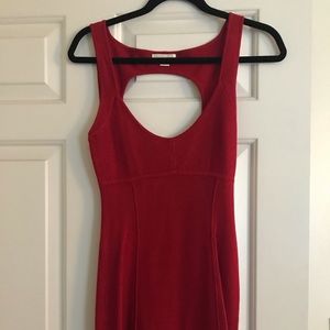 GUESS Red Knit Body Con dress